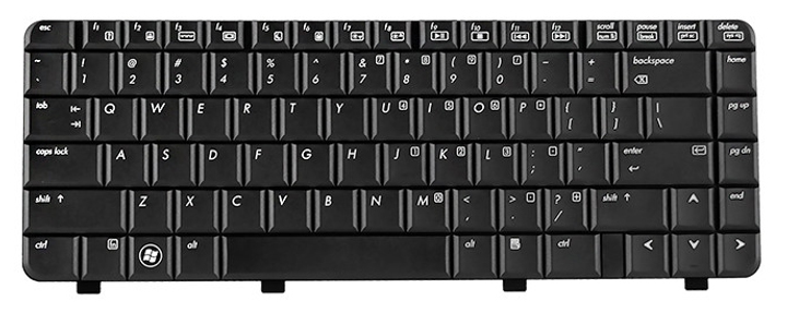 Klawiatura do laptopa Qoltec HP DV4-1000 Czarna (7570.HPDV4-1000B) - obraz 1