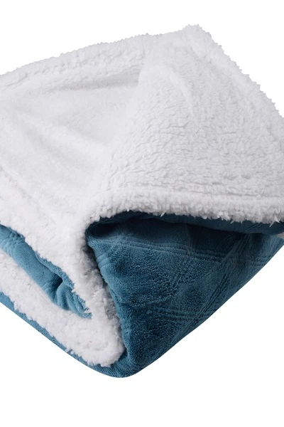 Одеяло Soho демисезонное полуторное 150x200 см полиэстер Plush hugs Silver blue (1223К) - изображение 5
