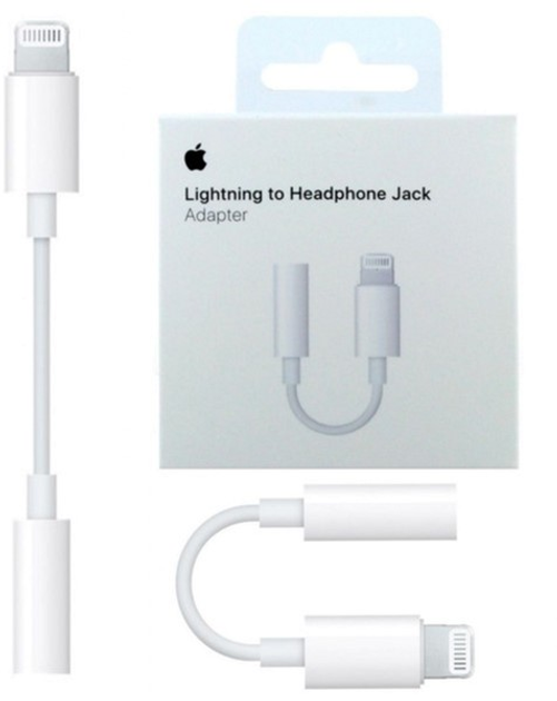 Adapter Apple ze złącza Lightning na gniazdo słuchawkowe 3.5 mm (190198001795) - obraz 1