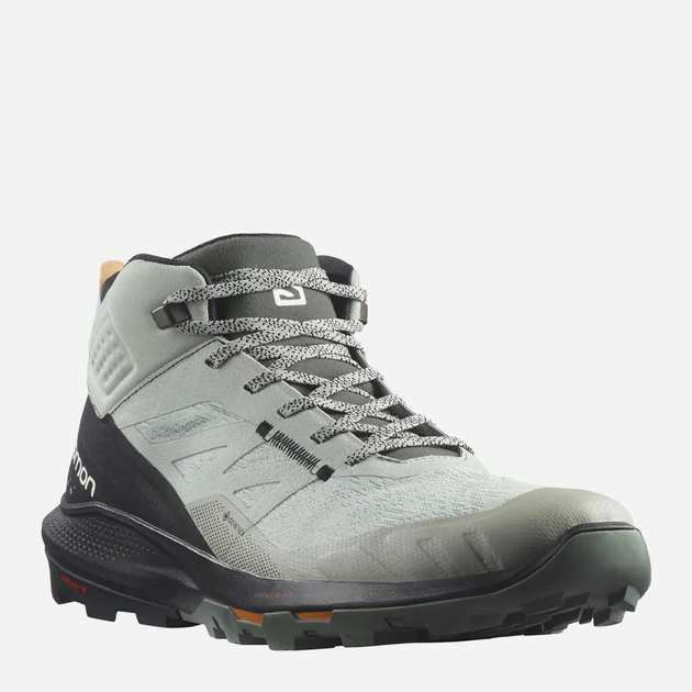 Buty trekkingowe męskie niskie gore tex Salomon OUTpulse MID GTX Wrought Iron/Czarne 415889 45.5 (11US) 28.5 cm Szare (193128885878) - obraz 2