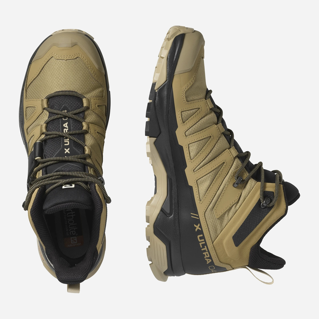 Чоловічі черевики низькі для трекінгу з Gore-Tex Salomon X ULTRA 4 MID GTX 412941 44.5 (10.5US) 28.5 см Бежеві (193128554101) - зображення 4