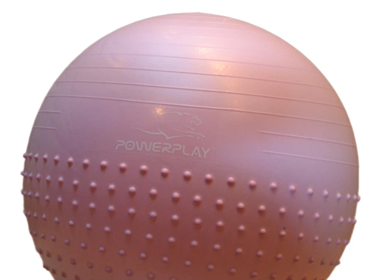 М'яч для фітнесу PowerPlay 4003 65 см Ліловий + насос - изображение 8