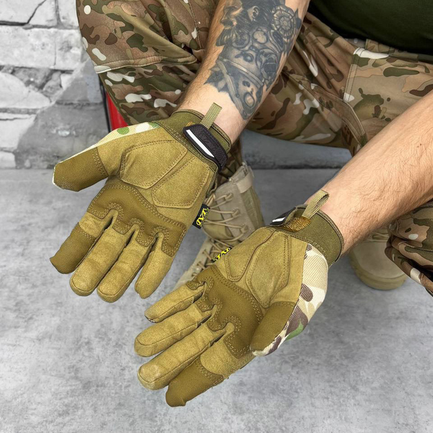 Щільні зимові Рукавиці Mechanix M-Pact на флісі із Посиленими вставками Armortex мультикам розмір M - зображення 2