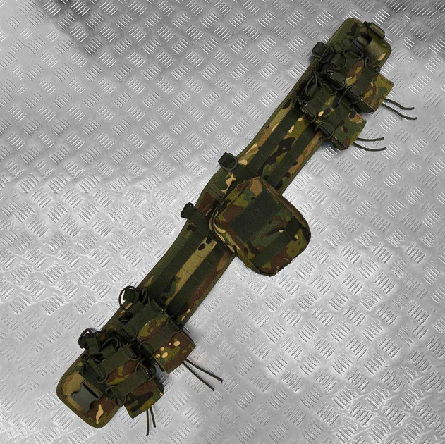 Розвантажувальний швидкознімний Пояс Single Sword із Підсумками у комплекті / РПС Cordura з системою Molle мультикам розмір - зображення 1