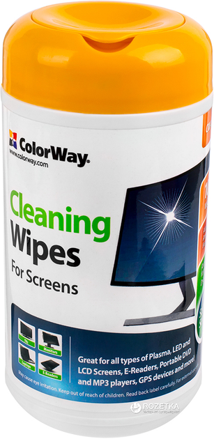Серветки для чищення ColorWay для чистки LCD / TFT моніторів 100 шт (CW-1071) - зображення 3