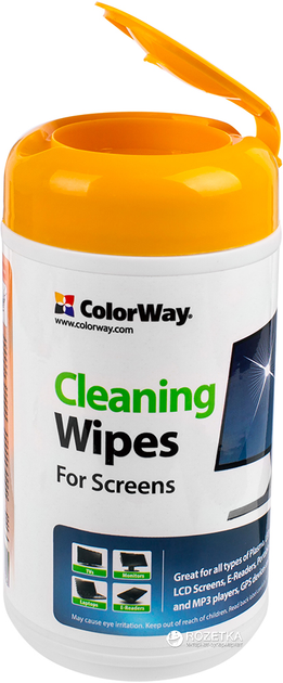 Серветки для чищення ColorWay для чистки LCD / TFT моніторів 100 шт (CW-1071) - зображення 4