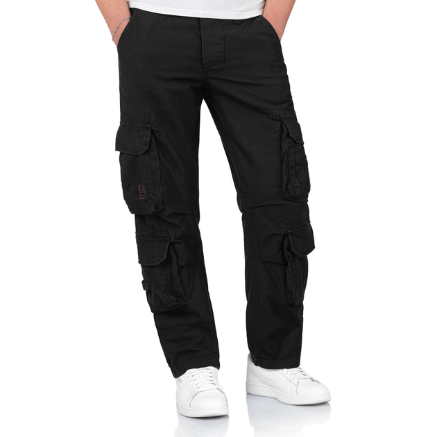 Брюки Surplus Raw Vintage SURPLUS AIRBORNE TROUSERS SLIMMY Black 2XL (05-3603-03) - изображение 1