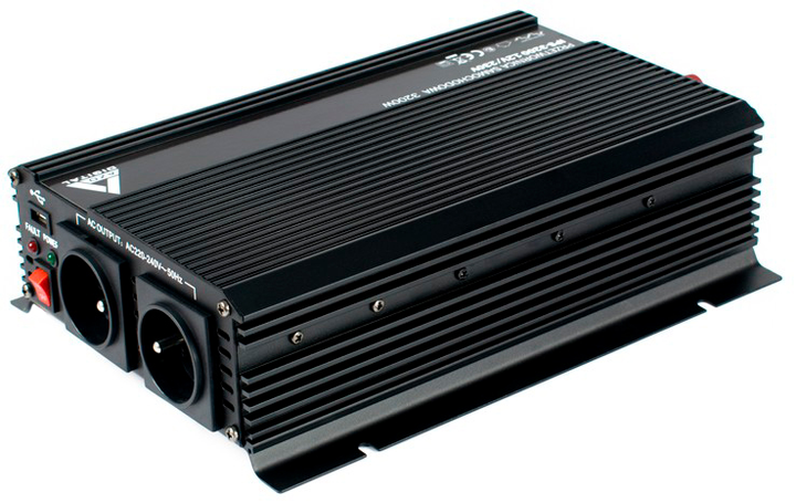 Przetwornica samochodowa AZO Digital IPS-3200 3200W ze zmodyfikowaną falą sinusoidalną 12-230V DC-AC (5905279203754) - obraz 2