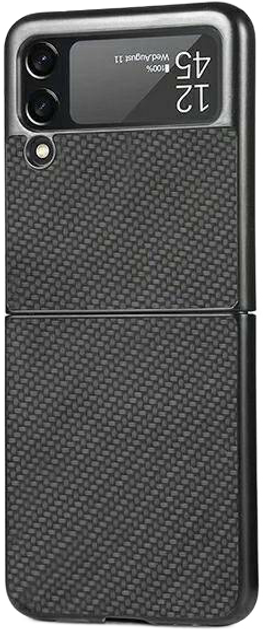 Etui plecki Beline Carbon Case do Samsung Galaxy Z Flip 4 Black (5904422919061) - obraz 1
