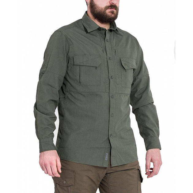Тактическая рубашка Pentagon Plato Shirt K02019 Large, Camo Green (Сіро-Зелений) - изображение 2