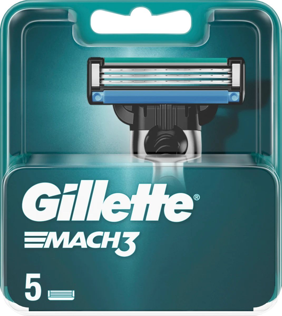 Сменные картриджи для бритья (лезвия) мужские Gillette Mach3 5 шт ...