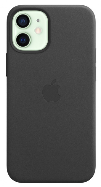 Etui plecki Beline Leather Case do Apple iPhone 12 mini Black (5903919069579) - obraz 1
