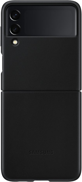 Etui plecki Beline Leather Case do Samsung Galaxy Z Flip 4 Black (5904422919085) - obraz 1