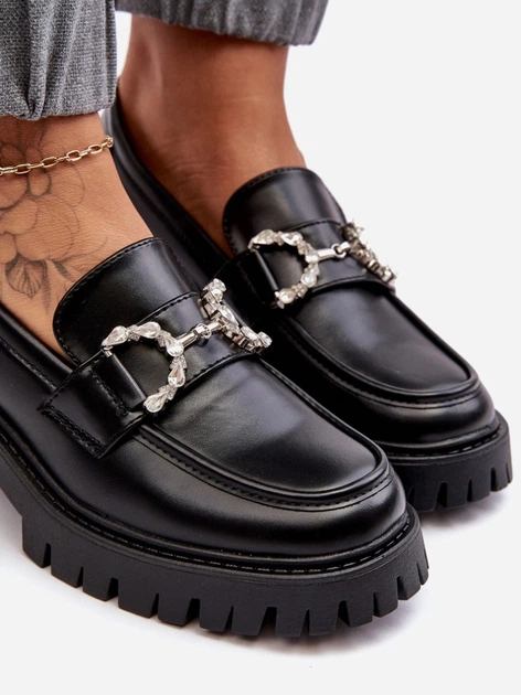 Жіночі лофери Lemmitty 40 Чорні (5905677953015) - зображення 8