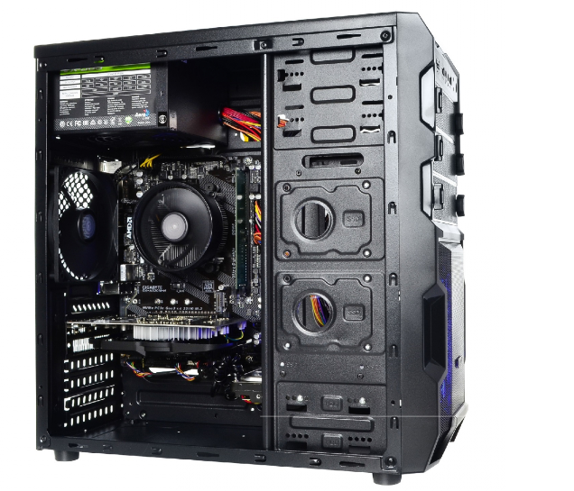 Игровой ПК QUBE QB932A U3 Tower / Intel Core i3-10100F (4 (8) ядра по 3.6 - 4.3 GHz) / 8 GB DDR4 / 1 TB HDD / nVidia GeForce GTX 1650, 4 GB GDDR5, 128-bit / 500W / PRIME H410M-K - изображение 4