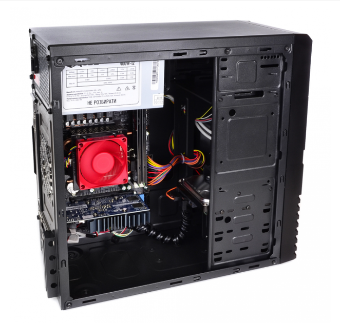 Игровой ПК QUBE QB05M U3 Tower / Intel Core i3-9100F (4 ядра по 3.6 - 4.2 GHz) / 8 GB DDR4 / 240 GB SSD / nVidia GeForce GT 1030, 2 GB GDDR5, 64-bit / 400W - изображение 5