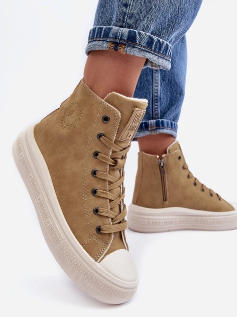 Жіночі кеди високі Big Star MM274026 40 Кемел (5900714657758) - зображення 7