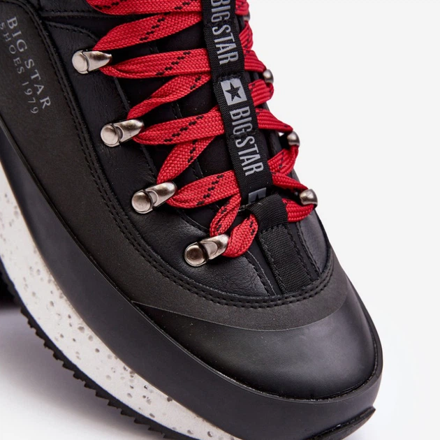 Zimowe buty sportowe męskie ocieplane Big Star MM174111 44 Czarne (5900714685331) - obraz 7