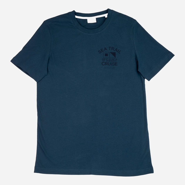 T-shirt męski bawełniany s.Oliver 10.3.11.12.130.2135683-69D2 M Niebieski/Zielony (4099973986547) - obraz 1