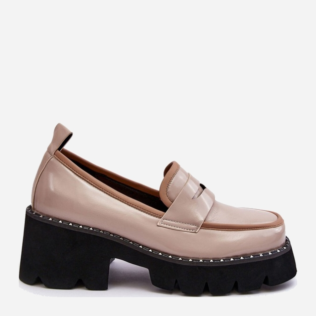 Loafersy damskie S.Barski D&A MR870-32 36 Beżowe (5905677950854) - obraz 1