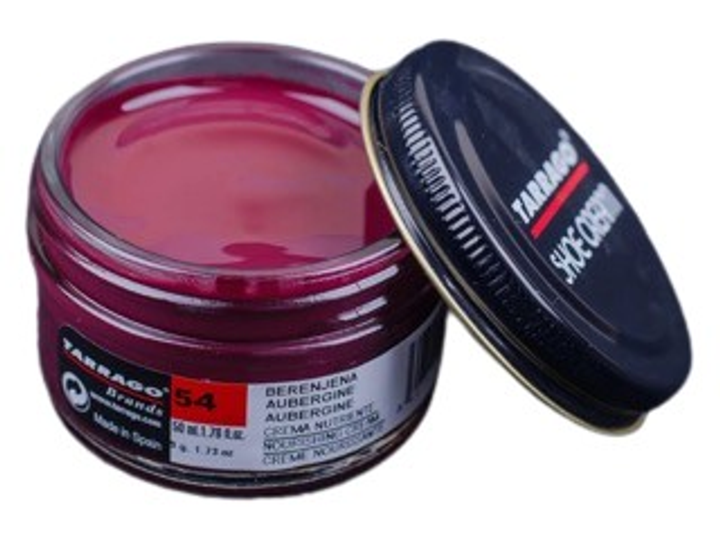 Крем для обуви из гладкой кожи Tarrago Shoe Cream 50 мл, тёмно-лиловый ...