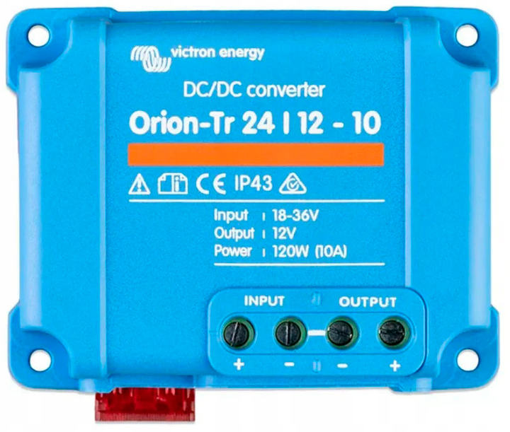 Konwerter samochodowy Victron Energy Orion-Tr 120W 24/12-10A DC-DC (8719076023005) - obraz 1