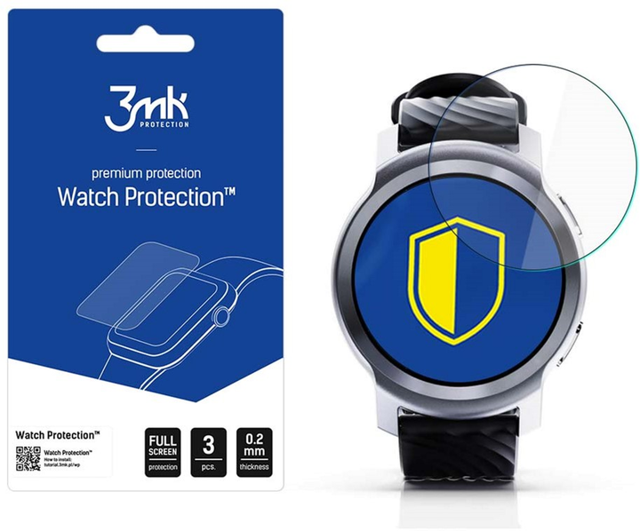 Набір захисного скла 3MK FlexibleGlass для Motorola Moto Watch 100 3 шт (5903108514996) - зображення 1