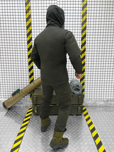 Тактический теплый военный комплект Badger ( Куртка + Флиска + Штаны ), Камуфляж: Олива, Размер: M - изображение 2