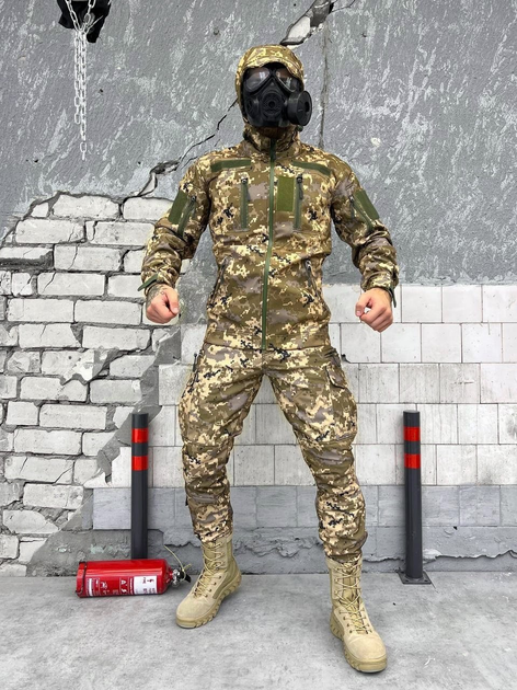 Тактичний теплий військовий комплект Squad ( Куртка + Штани ), Камуфляж: Піксель, Розмір: L - зображення 1