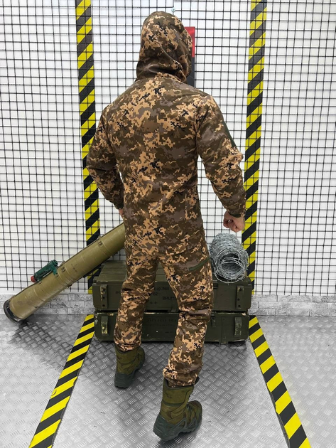 Тактичний теплий військовий комплект Mission ( Куртка + Фліска + Штани ), Камуфляж: Піксель, Розмір: XL - зображення 2