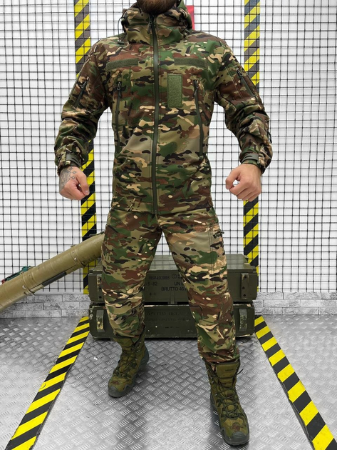 Тактичний теплий військовий комплект Aura ( Куртка + Штани ), Камуфляж: Мультикам, Розмір: XXL - зображення 1