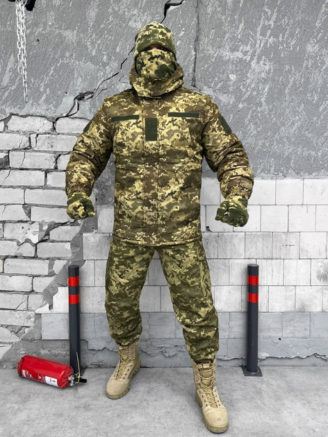 Тактичний зимовий військовий комплект Mystery ( Куртка + Штані ), Камуфляж: Піксель, Розмір: S - зображення 1