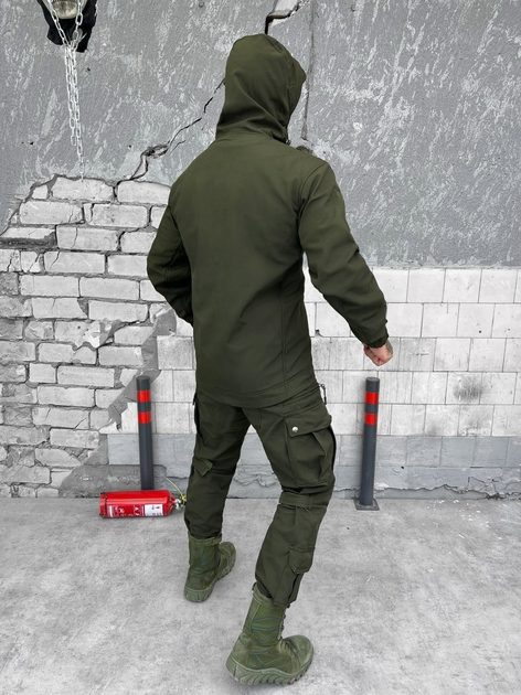 Тактичний військовий комплект Squad ( Куртка + Штани ), Камуфляж: Олива, Розмір: XL - зображення 2