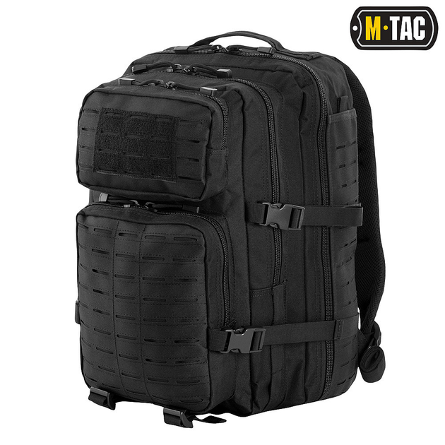 Тактический штурмовой рюкзак M-TAC Assault Laser Cut 40L Черный 52x29x28 (9056) - изображение 1