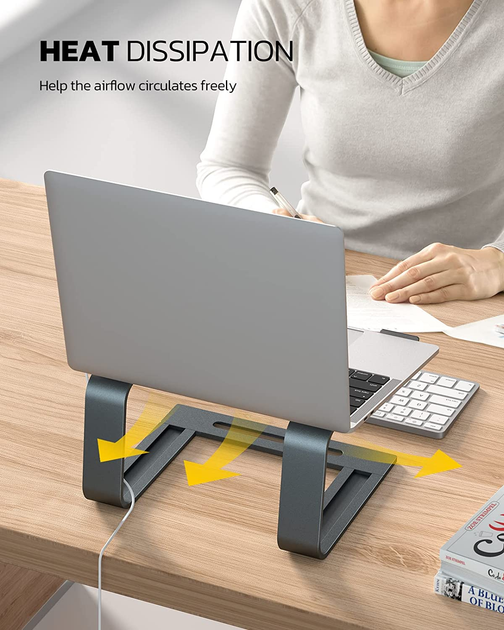 Підставка для ноутбука VHG LS13 складана Laptop Stand Portable Grey - изображение 3