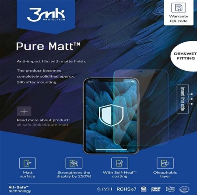 Захисна плівка 3MK All-In-One Pure Matt універсальна 5 шт (5903108471961) - зображення 1