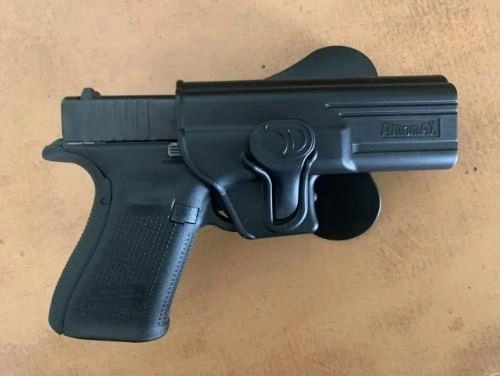 Кобура пластикова Amomax для пістолета Glock 19 Пісочна - зображення 2