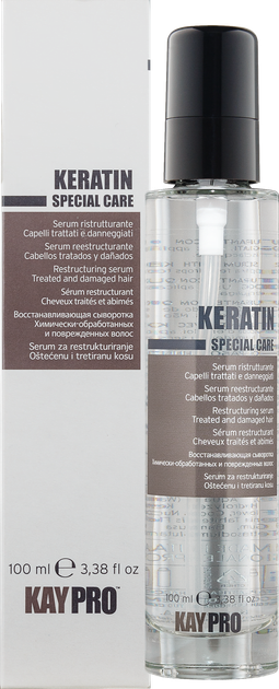 Сироватка з кератином для хімічно пошкодженого волосся KayPro Keratin 100 мл - Фото 1 Сироватка з кератином для хімічно пошкодженого волосся KayPro Keratin 100 мл - изображение 1