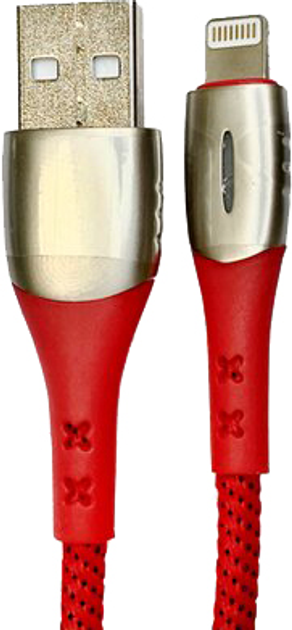 Кабель плетений Usams US-SJ304 USB - Lighting 2 м Червоний (6958444964966) - зображення 1