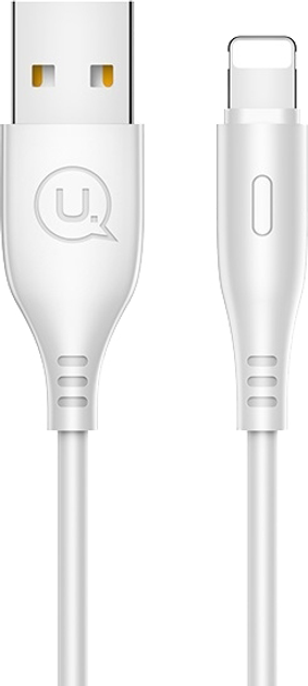 Кабель Usams U18 US-SJ266 USB - Lighting 1 м Білий (6958444962016) - зображення 1