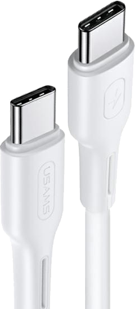 Kabel Usams U43 US-SJ459 USB-C - USB-C 1.2 m biały (6958444922454) - obraz 1