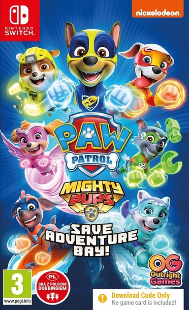 Gra Nintendo Switch Paw patrol: Mighty Pups Save Adventure Bay (Klucz elektroniczny) (5060528035200) - obraz 1