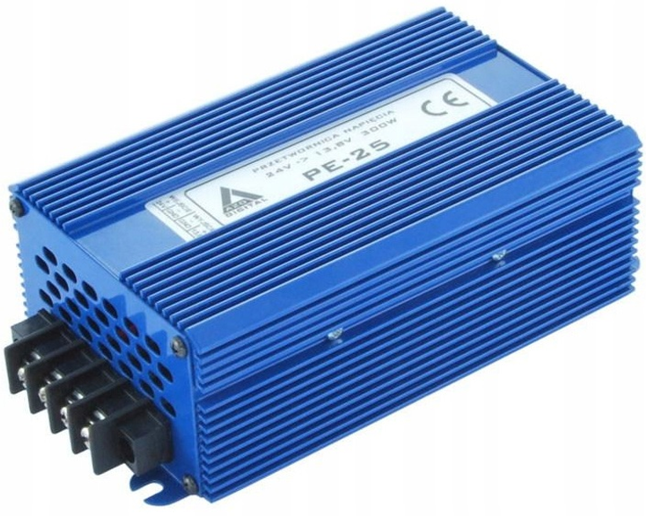 Автомобільний інвертор AZO Digital PE-25 300W 12-13.8 V DC-DC (5905279203266) - зображення 1