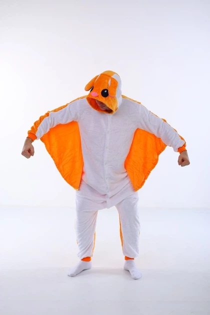 Пижама кигуруми мужская Kigurumi Белка Летяга Оранжевый L 165-175 см ...