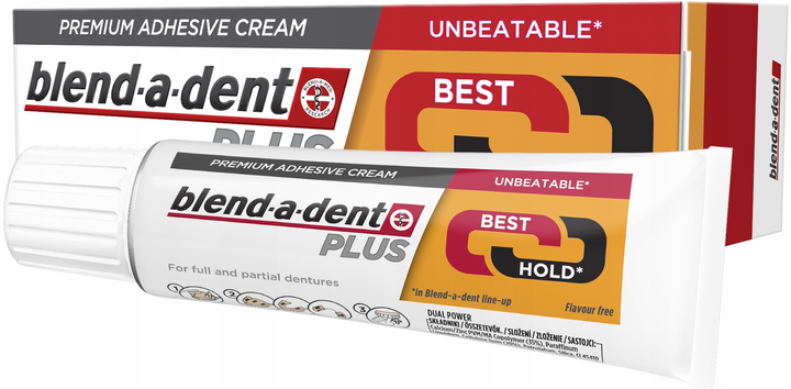 Klej do protez zębowych Blend-a-Dent Plus Dual Power Premium 40 g (8001841900445) - obraz 1