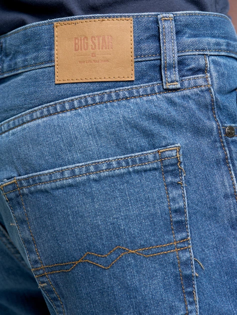 Jeansy regular fit męskie Big Star 110219 114 W36L30 Jasnoniebieskie (5901437287598) - obraz 4