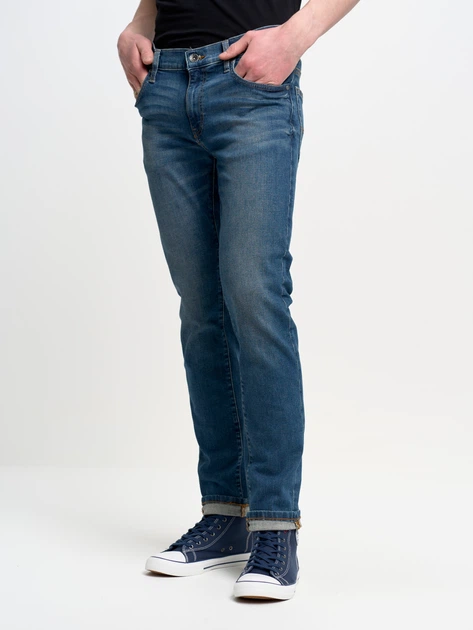 Jeansy skinny męskie Big Star 110280 495 W34L32 Niebieskie (5901437629022) - obraz 4