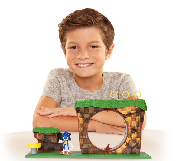 Ігровий набір Jakks Pacific Sonic The Hedgehog Green Hill Zone з фігуркою Sonic 1 шт (192995403932) - зображення 7