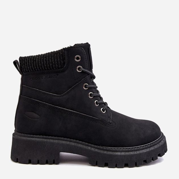 Жіночі зимові черевики низькі Cross Jeans MM2R4012C 37 Чорні (8697319521511) - зображення 1