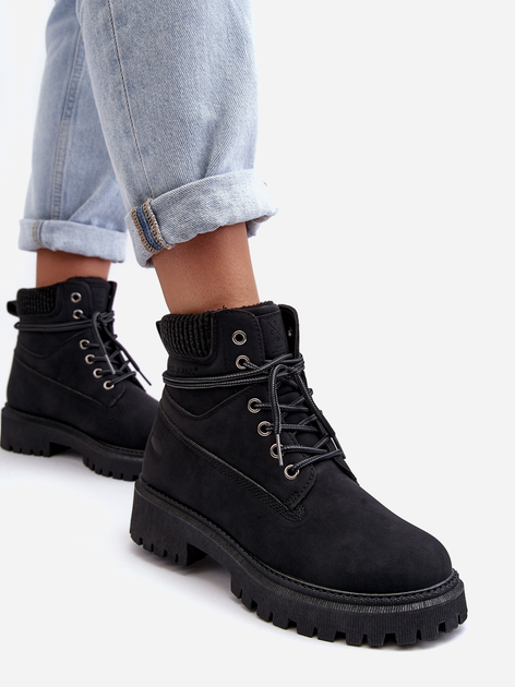 Zimowe trapery damskie niskie Cross Jeans MM2R4012C 36 Czarne (8697319521504) - obraz 5